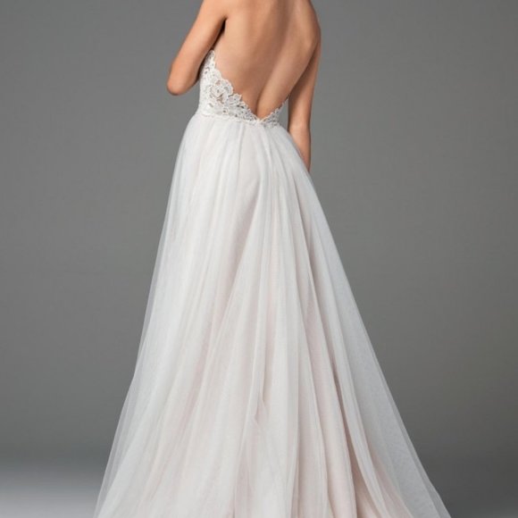 Lace Topped Wedding Dress - Picture 2 of 7